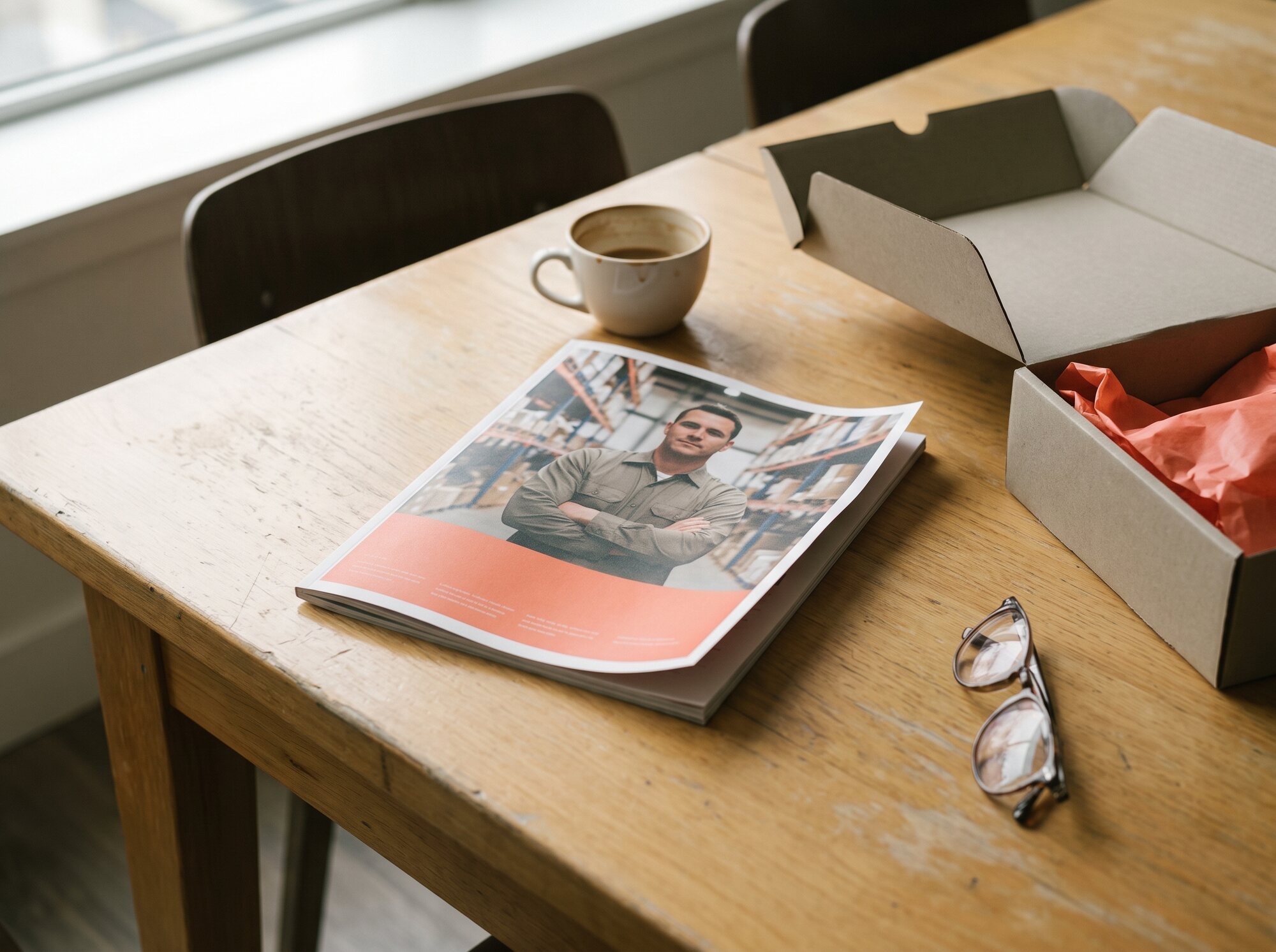 Magazine met de prospect op de cover